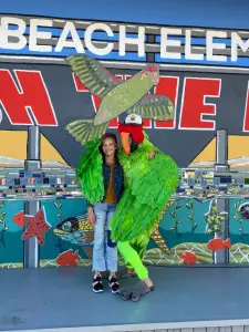 From the archives: Ocean Beach Elementary chooses parrot for new school mascot