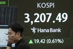 Asian shares are mixed after Wall Street logs a 3rd straight winning week
